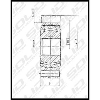 SOLID CV Joint Inner (CVVW5072)