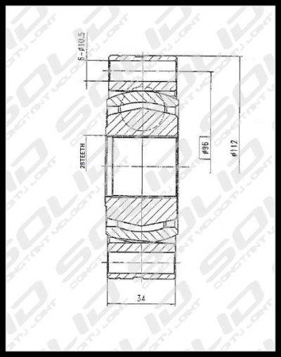 SOLID CV Joint Inner (CVVW5072)