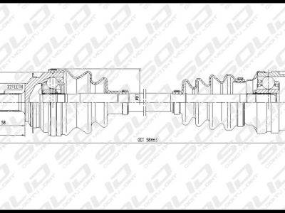 SOLID CV Shaft (CVSOP8023)