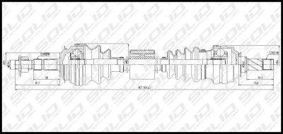 SOLID CV Shaft (CVSOP8024)