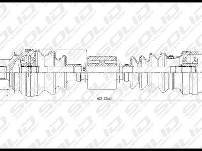 SOLID CV Shaft (CVSOP8024)