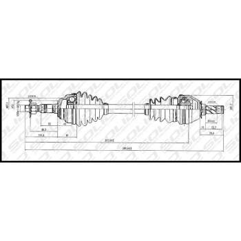 SOLID CV Shaft (CVSOP8027)
