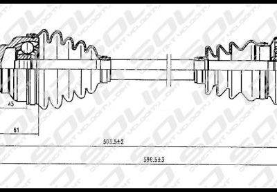 SOLID CV Shaft (CVSOP8027)