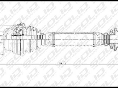SOLID CV Shaft (CVSVW8038)