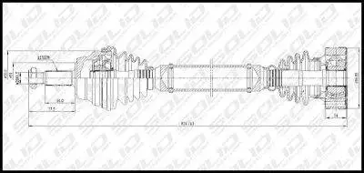 SOLID CV Shaft (CVSVW8042)