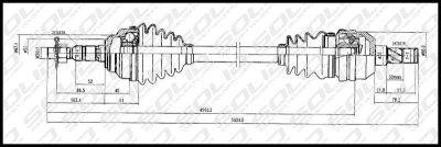 SOLID CV Shaft (CVSOP8029)