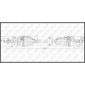 SOLID CV Shaft (CVSOP8030)