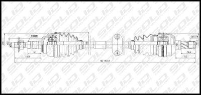 SOLID CV Shaft (CVSOP8030)