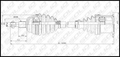 SOLID CV Shaft (CVSVW8051)