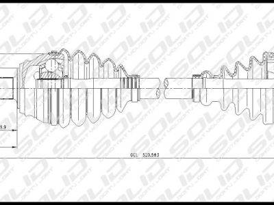 SOLID CV Shaft (CVSVW8051)