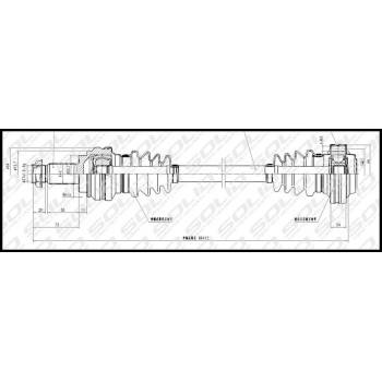 SOLID CV Shaft (CVSBM8535)