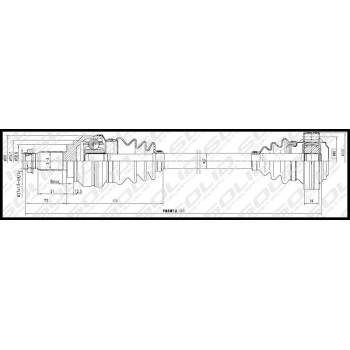 SOLID CV Shaft (CVSBM8577)