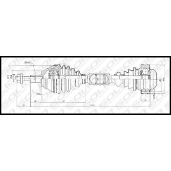 SOLID CV Shaft (CVSAD8582)