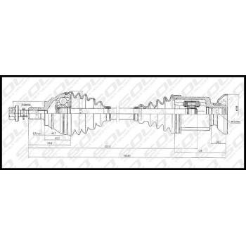 SOLID CV Shaft (CVSVW8595)