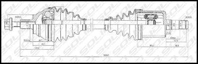SOLID CV Shaft (CVSVW8596)