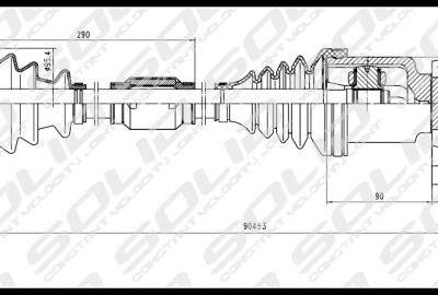 SOLID CV Shaft (CVSFD86861)