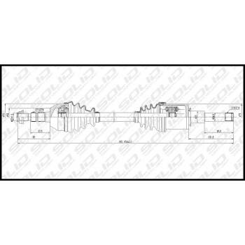SOLID CV Shaft (CVSGM88001)