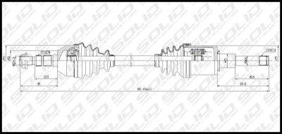 SOLID CV Shaft (CVSGM88001)