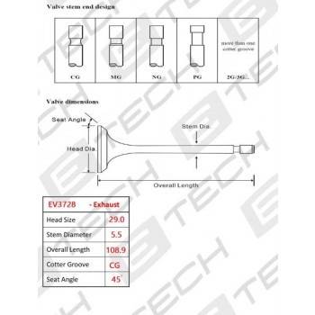 E TECH Exhaust Valve (EV3728)