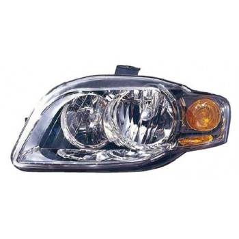 DEPO Head Lamp Left (446-1109L-RD-EM)