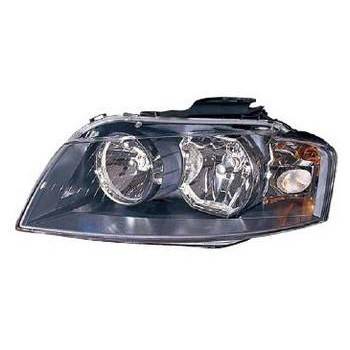 DEPO Head Lamp Left (441-1164L-RD-EM)