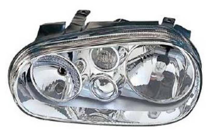 DEPO Head Lamp Left (441-1130L-RD-EM)