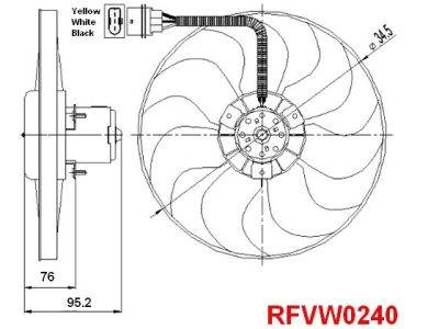 PLEXUS Radiator Fan (RFVW0240)