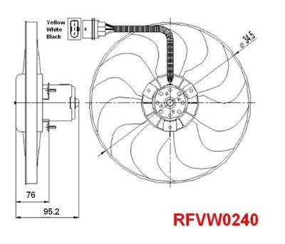 PLEXUS Radiator Fan (RFVW0240)