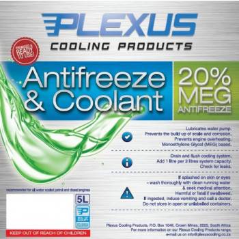 PLEXUS Antifreeze Plexus 20% MEG 5L (Green)