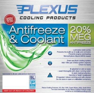 PLEXUS Antifreeze Plexus 20% MEG 5L (Green)