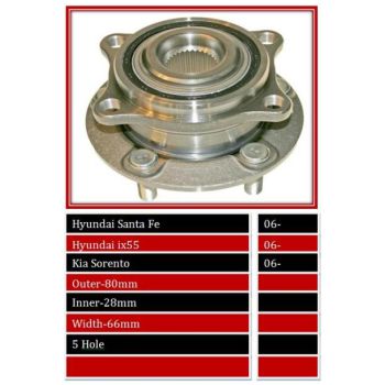BBS WHEEL BEARING HUB FRONT (WBHU1166)