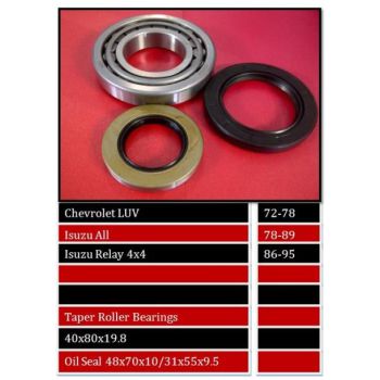 BBS WHEEL BEARING REAR (WBRW480)