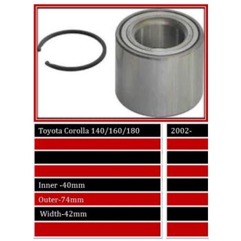 BBS WHEEL BEARING FRONT (WBFW1196)