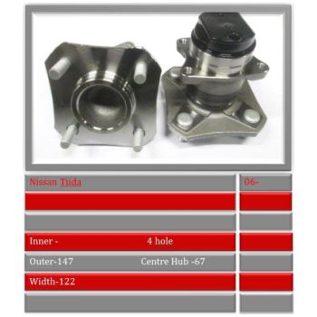 BBS WHEEL BEARING HUB REAR (WBHU293)