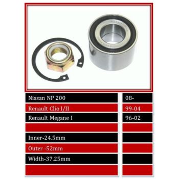 BBS WHEEL BEARING REAR (WBRW974)
