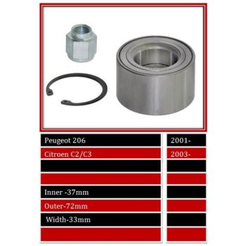 BBS WHEEL BEARING FRONT (WBFW1208)