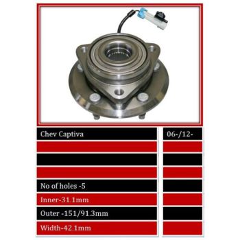 BBS WHEEL BEARING HUB  FRONT (WBHU711)