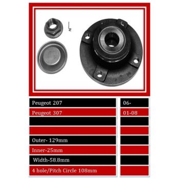 BBS WHEEL BEARING HUB REAR (WBHU120)