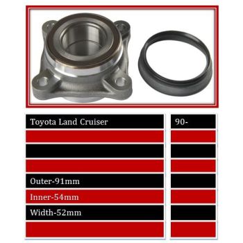 BBS WHEEL BEARING HUB FRONT (WBHU637)