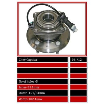 BBS WHEEL BEARING REAR (WBHU713)