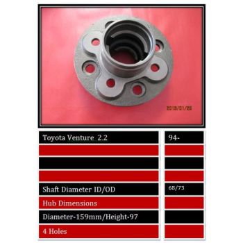 BBS WHEEL HUB FRONT (HUTA053002)