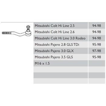 MOVO TIE ROD END (TR10970)
