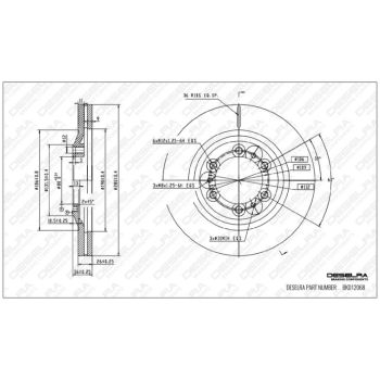 DESELRA BRAKE DISC FRONT (BKD120680)