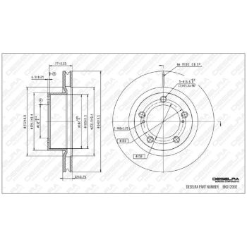 DESELRA BRAKE DISC FRONT