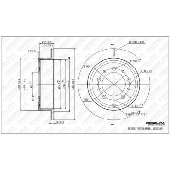 DESELRA BRAKE DISC REAR