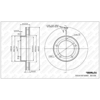 DESELRA BRAKE DISC front (BKD12088)