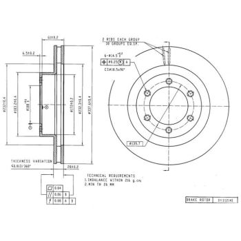 DESELRA BRAKE DISC FRONT (BKD12140)