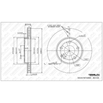 DESELRA BRAKE DISC FRONT (BKD12348)