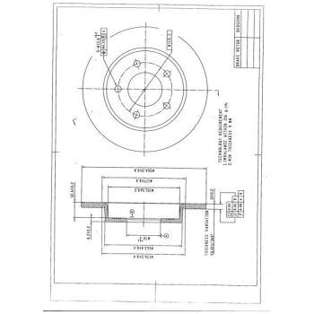 DESELRA BRAKE DISC REAR (BKD12208)