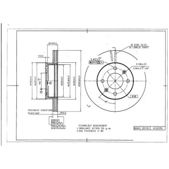 DESELRA BRAKE DISC FRONT (BKD12256)